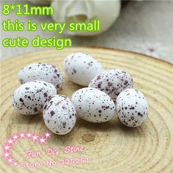 Derva mažas mielas 3D putpelių kiaušinių amatų, apdailos 50pcs/lot 8*11mm