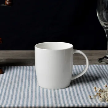 Dhl nemokamas pristatymas paprasto balto porceliano puodeliai drinkware keramikos vientisos baltos kavos puodeliai, puodeliai 48pcs didmeninės