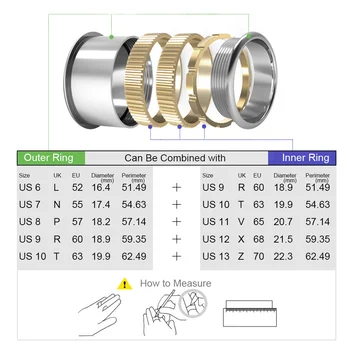 Dicsgee Įrankių, Rankų darbo Žiedas Nustatyti Metalo Tuščias Žiedas 