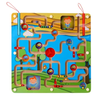 Didelis Dydis Gyvūnų Cube Puzzle Labirintas Žaislas Žaidimo Medžio Magija Žaidimai Magnetas Vaikams Suaugusiųjų Kubo Galvosūkį Švietimo Balansas Magnetinio Labirintas