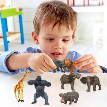 Didelis Dydis Gyvūnų Žaislas Plastiko Gorila Žaislai Laukinių Gyvūnų Žaislai Vaikams Veiksmų Skaičiai Vaikai Berniukas Dovana