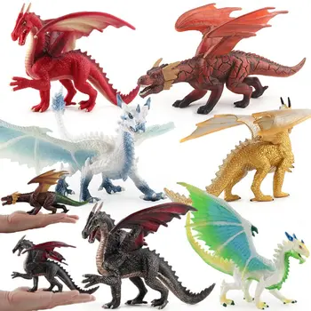Didelės Ugnies Drakonas Pav Žaislų Rinkinys Švietimo Imituojamas Dinozaurų Modelis Dinozaurų Žaislas Modeliavimas Žaislas Dinozauras Kolekcijos Modelis
