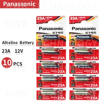 Didmeninė 10vnt/aikštelė, Naujas Panasonic 12V A23 23A Ultra Alkaline baterijos/signalizacijos baterijas Nemokamas Pristatymas