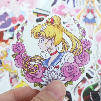Didmeninė 75 VNT Anime Sailor Moon Lipdukai Paster Juokingas Animacinių filmų Merginos Puošmena Dienoraštis Lipdukai, Kanceliarinės prekės Vaikams Žaislas