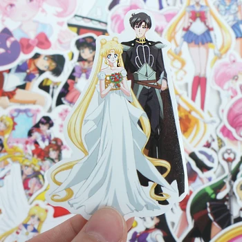 Didmeninė 75 VNT Anime Sailor Moon Lipdukai Paster Juokingas Animacinių filmų Merginos Puošmena Dienoraštis Lipdukai, Kanceliarinės prekės Vaikams Žaislas