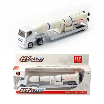 Diecast Metal Žaislo Modelis/Platforma Sunkvežimis ir Raketų Transporter Automobilių/Dovana Vaikams/Švietimo Kolekcija
