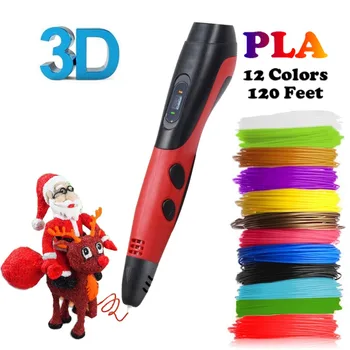 Dikale 3D Spausdinimo Pen, 6-osios Kartos ABS/PLA Gijų 