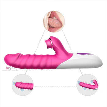Dildo sekso žaislai, vibratoriai vibratorių moterų clit sucker suaugusiųjų žaislai klitorio stimuliatorius čiulpti vibratorius 3X10 aistra režimai