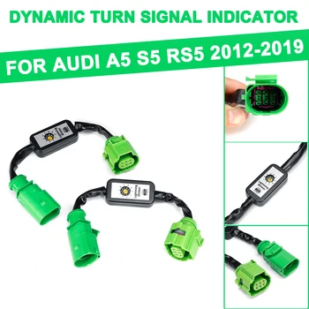 Dinamiškos Posūkio Signalo Indikatorius LED užpakalinis žibintas Add-on Modulis Kabelis Audi A5 S5 RS5 2012 m. 2013 m. m. m. 2016 m. 2017 m. 2018 m. 2019 m.
