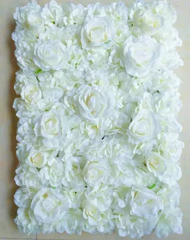 Dirbtinių Gėlių Sienos Bijūnų Žiedų, Rožių Šilko Audinio gėlių plastiko kilimėlis vestuvių gėlių sienos