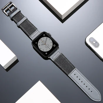 Dirželis apple žiūrėti 6 Juostos 44mm 40mm Italija pledas natūralios odos apyrankė diržo iwatch serijos SE 5 4 3 38mm 42mm watchband