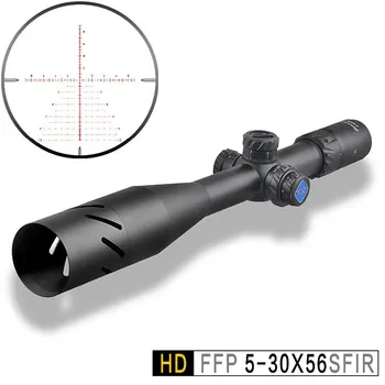 Discovery HD 5-30X56 SFIR FFP Didelio Tikslumo tolimo Šaudymo Riflescope 34mm Tube Optinį Taikiklį Pirmas Židinio Plokštumos Ultra Wide