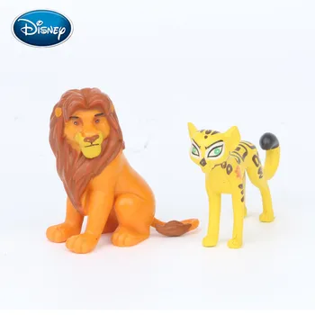 Disney 12pcs Liūtas Karalius Simba Karalius Peilis Ding Vyras Vyras / Peng Peng Gyvūnų Žaislas, Lėlė Pyragas Apdaila Vaikų Kūrybos Dovanų Rinkinys