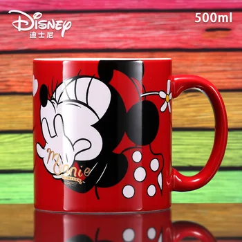 Disney 500ML Vandens Puodelį Mickey Minnie Keramikos Puodelis Puodelis Valentino Dieną, Naujai Susituokusi Pora Dovana Taurės Poros
