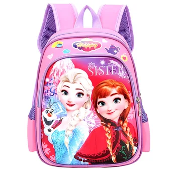Disney Krepšys Merginos Užšaldyti Princesė Elsa Baltas Sniegas Spausdinti Vaikams Kuprinę Pliušinis Anime ir animacinių filmų kuprinė Mielas Kūdikis Mergina Maišas