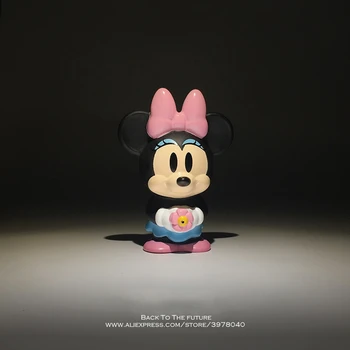 Disney Mickey Mouse animacinių filmų kūdikio 9cm Mielas Veiksmų Skaičius, Laikysena Anime Apdailos Surinkimo Statulėlės Žaislo modelis, vaikų dovanų