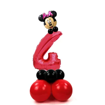Disney Mickey Mouse Balionas Minnie Dekoracijos Namų Skaičius Balionas Vadovas, Vaikų Gimtadienio Dovanos Mergaitėms