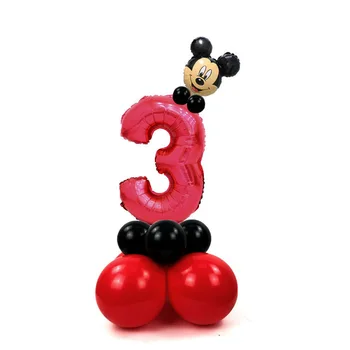 Disney Mickey Mouse Balionas Minnie Dekoracijos Namų Skaičius Balionas Vadovas, Vaikų Gimtadienio Dovanos Mergaitėms