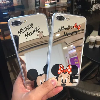 Disney mobiliojo telefono dėklas apsauginis dangtelis skirtas iPhone 6/7/8/X/XR/XSMAX/12 Mickey veidrodis telefono dėklas 11promax telefono dėklas