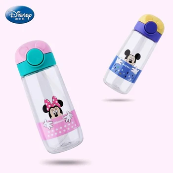 Disney sandarus vaikams, sporto vandens butelis su šiaudų