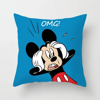 Disney Serijos Animacinių Filmų Mickey, Donald Užvalkalas Sofos Pagalvę Padengti Pagalvėlė Padengti Dekoratyvinė Pagalvėlė Padengti Namų Kalėdų Dekoro