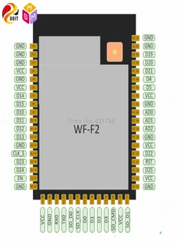 Doit AIoT SoC DT-W5G1 5G wifi modulis 2.4 g/5g Dual dažnių modulis Su antena sąsaja Belaidžio vaizdo perdavimo MIPS RISC