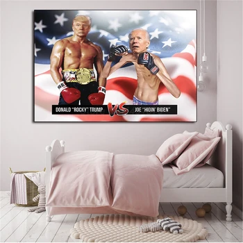 Donald Trump Vs Bidė Tapybos Prezidento Rinkimų Balsavimo Plakatai Ir Spausdina Sienos Menas Nuotraukas Kambarį Namų Dekoro