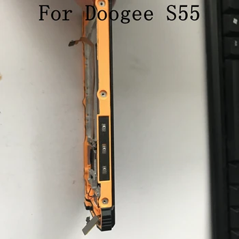 Doogee S55 Naudoti LCD Ekranu + Touch Ekranas + Rėmelis+Power On Off Mygtukas+garso Klavišą Flex Kabelis FPC+Imtuvas Doogee S55