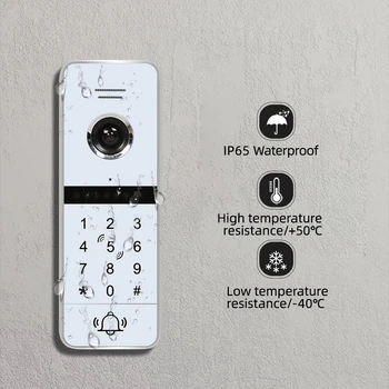 Doornanny Vaizdo Domofonas Namuose Butas WiFi Bevielio Ryšio Build-In Galia Doorbell Doorphone Sistema Tuya Smart Doorlock Atrakinti