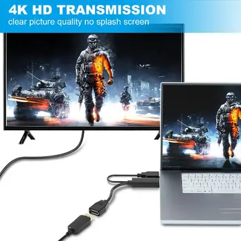 DP HDMI Adapteris-suderinama vyras į DP moterų Audio Video Adapteris Keitiklio Kabelį, 4K@30Hz Adapteris Keitiklis, Laidas KOMPIUTERIUI Laptopo