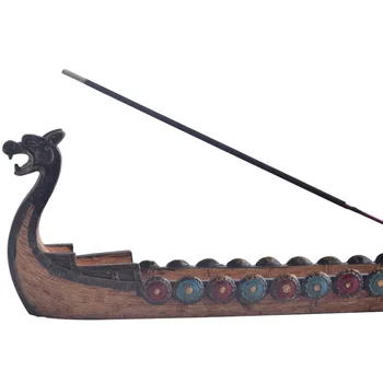 Dragon Boat Smilkalų Lazdelės Laikiklis Degiklis Ranka Raižyti Drožyba Censer Papuošalai Retro Smilkalai Degiklių Tradicinės Konstrukcijos 24*12*5cm