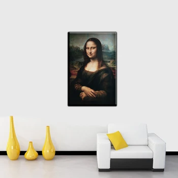 Drobė Menas Spausdinti Pasaulyje Žinomų Tapybos Mona Lisa Piero da Vinci Drobė Spausdinimo Šypsena vidaus Apdaila