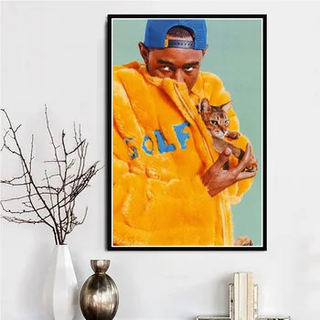 Drobė, Tapyba, Plakatų Ir Grafikos Hip-Hop Reperis Muzikos Tyler The Creator Sienos Paveiksl Abstrakčiai Dekoratyvinis Namų Dekoro Obrazy