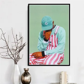 Drobė, Tapyba, Plakatų Ir Grafikos Hip-Hop Reperis Muzikos Tyler The Creator Sienos Paveiksl Abstrakčiai Dekoratyvinis Namų Dekoro Obrazy