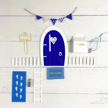 Drop laivyba Rankų Royal Blue puiki dovana, vaikų kambarys miniatiūriniai apsimesti žaisti magic laumės dantų fėja durų Dovana