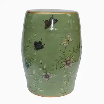 Drugelis Meno Jindezhen tualetinis staliukas, keramikos sodo išmatose Kinų keramikos būgno išmatose vonios kambarys kinijos keramikos sodo išmatose