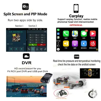 DSP IPS ekranas Android 10 Automobilių DVD Multimedijos Grotuvo Mercedes/Benz W209 W463 W219 W211 su Radijo WiFi BT Stereo GPS