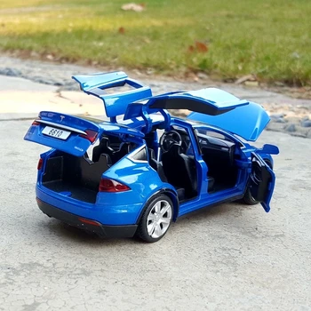 Dubee Naujas 1:32 Tesla MODEL X Lydinio Automobilio Modelį Diecasts & Žaislinės Transporto priemonės Žaislinius Automobilius Nemokamas Pristatymas Vaikas Žaislai Vaikams Dovanos Berniuko Žaislas