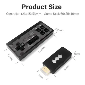 Duomenų Varlė USB Wireless Handheld TV Vaizdo Žaidimų Konsolės Statyti 600 Klasikinis Žaidimas, 8 Bitų Mini Vaizdo Konsolės Paramos AV/ Išėjimas