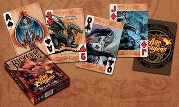 Dviračių Amžiaus Drakonai, Kortų Magija Korteles anne stoke Denio Pokerio Dydžio Limited Edition Denio Magija Gudrybės Magia Rekvizitai