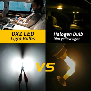 DXZ 150PCS T10 LED lemputė W5W, LED Lemputes, 48-SMD Canbus 168 194 6000K 12V Balta Automobilio Salono Dome Light Šalinimas Šviesa Klaidų