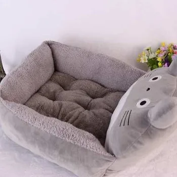 Dygsnio Šinšilų Formos Pet Lova Totoro Round Square Augintinio Guolį Katė Lizdą Teddy VIP Naminių Reikmenys Naminių Kačių, Šunų Lovos Lizdą Katė Antklodė