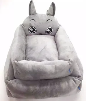 Dygsnio Šinšilų Formos Pet Lova Totoro Round Square Augintinio Guolį Katė Lizdą Teddy VIP Naminių Reikmenys Naminių Kačių, Šunų Lovos Lizdą Katė Antklodė