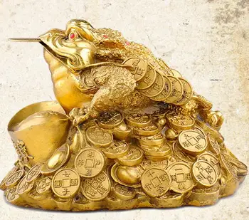 DYZ 707+++++++Grynas bronzos Auksinė Rupūžė ornamentu, šviesos didelis, trijų pėdų rupūžė, trijų pėdų aukso cikada