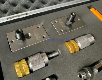 Dėl Cummins dyzeliniai purkštuvas 4089980 4089981 pavaros bandymo ir remonto įrankį, QSX15 ISX15 Q60 magnetinis vožtuvas kelionės sandarinimo testeris