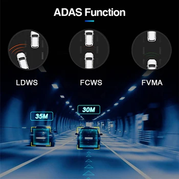 E-ACE D13 4G Automobilių Dvr 10 Colių Veidrodis Brūkšnys Cam Android 8.1 GPS Navigacija, Automobilių Fotoaparatas Auto Diktofonas ADAS remti 1080P Galinio vaizdo Kamera