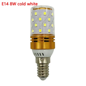 E14 E27 8W 12W 16W AC85V-265V jokio mirgėjimo pakeisti halogeninės Led šviesos lempos, Lemputės, 3 Spalvų 1 Lampada lempos Kukurūzų žibintai 5vnt/daug