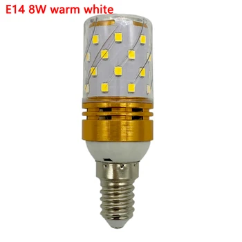 E14 E27 8W 12W 16W AC85V-265V jokio mirgėjimo pakeisti halogeninės Led šviesos lempos, Lemputės, 3 Spalvų 1 Lampada lempos Kukurūzų žibintai 5vnt/daug