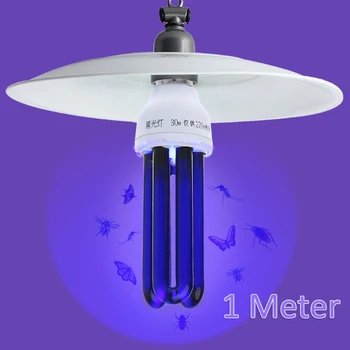 E27 15/20/30/40W UV Ultravioletiniai Liuminescencinės Lempos CFL Lemputės Lemputė 220V