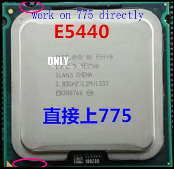 E5440 2.83 GHz/12M/1333Mhz/CPU lygi LGA775 Core 2 Quad Q9550 CPU,veikia LGA775 mainboard nereikia adapterio